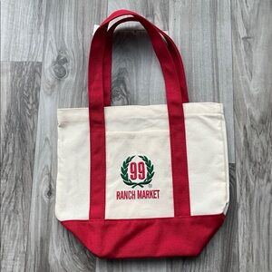 99 Ranch red and Cream Tote Bag- Valentine’s Day!